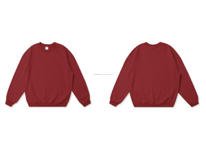 Venta al por mayor de alta calidad básica en blanco logotipo personalizado unisex de gran tamaño de algodón de cuello redondo suéter informal Suelto - Product Image 3