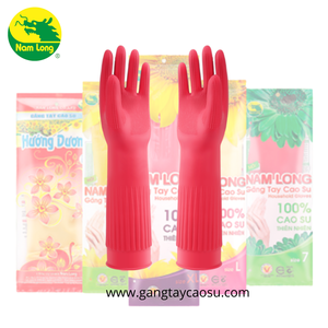 Nam Long gants en caoutchouc fabriqués au Vietnam durables et imperméables pour les tâches de nettoyage domestiques - Product Image 5