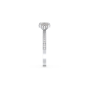 Bague solitaire REYES GRA en argent sterling 925 avec moissanite ovale de 1,15 carat pour femme, cadeau de mariage, bijoux fins - Product Image 5