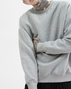 Wholesale Printed Cotton <b>Fleece</b> Regular Fit Heavyweight Crew Neck Men's <b>Sweatshirt</b> Custom <b>Lined</b> Eco-Friendly - Product Image 5