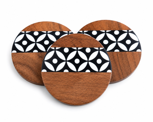 Posavasos de Madera Natural Hecho a Mano de Lujo |   10 mm de grosor, 400 mm de diámetro, duradero, ligero y resistente al calor - Product Image 2