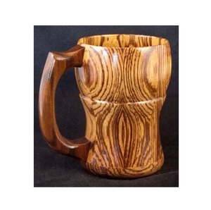 Handmade Wooden Mug Natural Solid Wood Coffee Cup Rustic Design Eco Friendly Drinkware for Tea Coffee Juice - Product Image 3