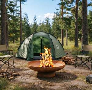 Brasero portable moderne |   Brasero pliable en acier inoxydable pour le camping en plein air, les terrasses et les soirées barbecue respectueux de l'environnement - Product Image 4