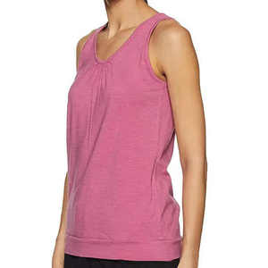 Top Corto Sexy al por Mayor Personalizado para Mujer, Sin Mangas, 100% Poliéster, con Logotipo Frontal, de Secado Rápido y Transpirable para Gimnasio y Ropa Deportiva - Product Image 3