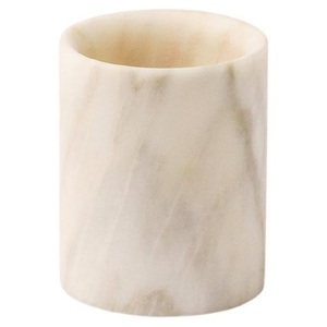 Vase en résine écologique artistique, orange, forme irrégulière, motif rayé, décoration d'intérieur - Product Image 4