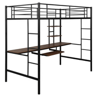 Cama Litera Reclinable de Estilo Moderno y Alta Calidad, Estructura de Metal y Hierro, Tapicería de Algodón Plateado, Muebles de Dormitorio para Adultos y Estudiantes