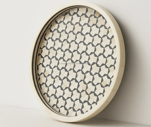 Bandeja de Diseño con Base de Madera, Hecha a Mano, de Lujo, Apta para Lavavajillas, Personalizable, de Grado Comercial, Regalo para Colección de Bandejas Decorativas - Product Image 2