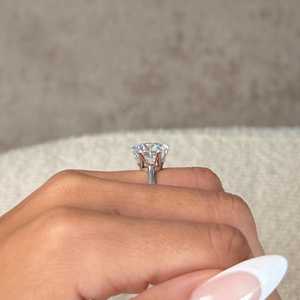 5 Carat Cut Lab Grown Diamond Gold <b>Ring</b> for Women | IGI Certified Luxury <b>Solitaire</b> Engagement <b>Ring</b> | Elegant Bridal Wedding - Product Image 5