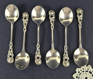 Cubiertos de Acero Inoxidable, Cuchillos, Tenedores y Cucharas, Serie Royal Court, Juego de Cubiertos de Lujo para Boda, 6 Piezas, Acabado Espejo - Product Image 6