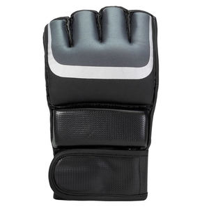 Gants de boxe professionnels MMA à demi-doigts en cuir véritable avec poignées, équipement de haute qualité pour le Muay Thai et le Kick Boxing - Product Image 3