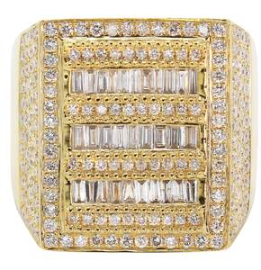 D'VINS JEWELS 1.75 TCW Unique Brilliant Cut Lab Grown Diamond Hip Hop <b>Ring</b> VS2 10K Solid Gold IGI Certified Wedding <b>Fine</b> <b>Rings</b> - Product Image 1