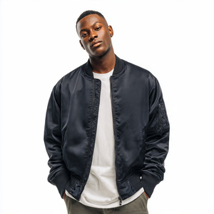 Blousons Bomber Homme Tendance 2026 – Nouveauté Printemps – Manteaux Bomber Décontractés à Manches Longues – Blouson Bomber en Satin pour Homme – Vêtements d'extérieur - Product Image 5