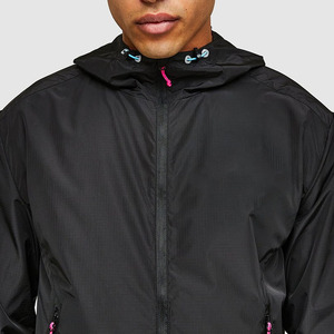 Men's <b>Black</b> Hooded Soft Shell Jacket Zip Fly Water Resistant <b>Windbreaker</b> Regular Fit Outdoor Wear - Product Image 4