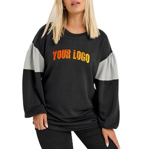 Nueva sudadera elegante para mujer, color y talla personalizables, sudadera lisa al por mayor, sudadera cuello redondo cálida para invierno para mujer - Product Image 1