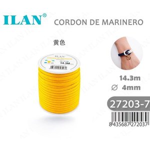 Cordón Marinero Ilan de 4mm y 14.3m, Amarillo, para la Elaboración de Joyería - Product Image 3