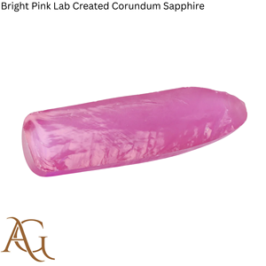 Boules de saphir corindon rose vif synthétiques créées en laboratoire, fusion flamme simulée, 100 grammes - Product Image 3