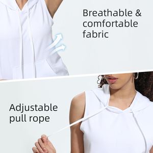 Débardeur à capuche élégant et personnalisé pour femme, idéal pour un usage quotidien et décontracté - Collection 2026 - Product Image 4