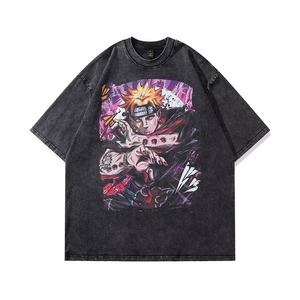 Camiseta Vintage Personalizada al por Mayor, Camiseta con Estampado DTG, Camiseta Oversize Harajuku para Hombre, Camiseta de Algodón para Parejas, Ropa Urbana Y2K para Hombre - Product Image 1