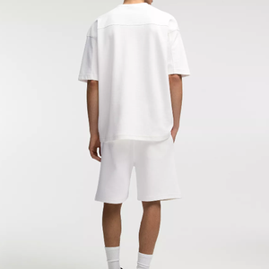 Men's Casual Summer Short Sleeve T-shirt Shorts <b>Set</b> Customized Breathable Seamless <b>Knitted</b> Quick Dry 100% Cotton Street Style - Product Image 6