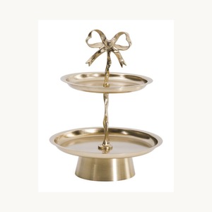 New Arrival Metal Two Tier <b>Cake</b> Pastry Serving Stand New Design Customized Dessert Display Stand For <b>Wedding</b> Use - Product Image 2