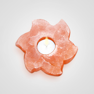LEXOR INTERNATIONAL Eco-friendly Himalayan Salt Flower Tealight <b>Candle</b> <b>Holder</b> Carved Natural Crystal Home Decoration - Product Image 4