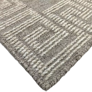 Tapis Dhurrie élégant en laine tissée à la main pour zone de réception de bureau, tapis robuste pour usage commercial à prix de gros - Product Image 1