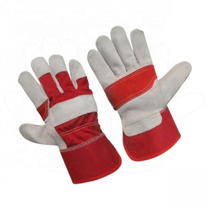Guantes DE SEGURIDAD DE CUERO dividido a precio de fábrica, resistencia al corte de calor de doble Palma, impermeables, construcción de aparejo canadiense de invierno - Product Image 6