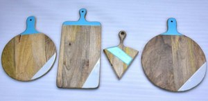 Tabla de cortar de madera y resina de diseño elegante, tabla de cortar con incrustaciones de resina, tabla de quesos de madera, tabla de quesos al mejor precio de fábrica - Product Image 3