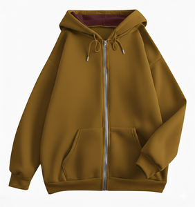 Sweat à capuche léger pour femme avec fermeture éclair, tissu respirant, idéal pour la superposition et les looks décontractés - Product Image 1