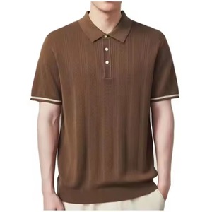 Polo en coton personnalisé pour homme, vêtement décontracté, polo de golf avec logo brodé, fournisseur en gros OEM - Product Image 1