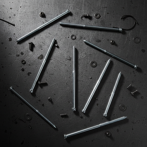 Vis à tête fendue en acier au carbone métrique zingué à double extrémité de qualité industrielle PDC, classe 4.8 6.8, pour fixation du bois - Product Image 5