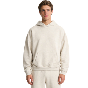 High Quality 500GSM 100% Cotton Boxy Oversized Hoodies Unisex Custom French Terry Streetwear Luxury Hooded Sweatshirt - Product Image 1