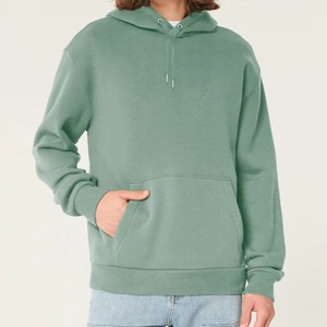 Men's Solid <b>Green</b> Crew Neck Pullover Sweatshirt Regular Fit Knitted Cotton Casual Autumn Wear - Product Image 3
