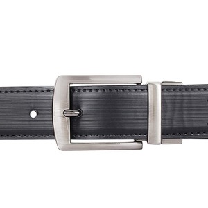 Ceinture en cuir classique de haute qualité, faite à la main, en alliage, pour hommes, sangle réglable, légère, respirante, confortable, boucle à ardillon - Product Image 4