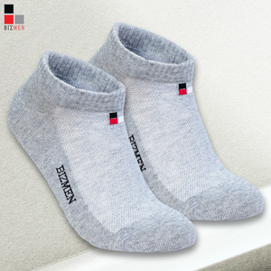 Bizmen <b>Men's</b> Casual Ankle <b>Socks</b> Anti-Slip Anti-Bacterial Woven Cotton BSC013 - Product Image 2