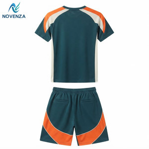 Active T-<b>Shirt</b> <b>Shorts</b> <b>Set</b> for <b>Men</b> 100% Cotton Quick Dry Breathable Fabric for Fitness Running Outdoor Activities Casual Winter - Product Image 2