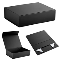 Boîte cadeau pliable magnétique en carton rigide avec laminage mat pour cigares, etc.