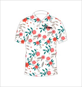 เสื้อโปโลพิมพ์ลายดอกไม้แบบกำหนดเอง แขนสั้น สวมใส่สบาย เหมาะสำหรับกอล์ฟ เทนนิส ชุดทีมฤดูร้อน - Product Image 5