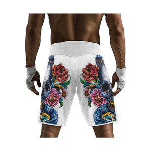 Pantalones Cortos de MMA para Hombre, Estampado de Calavera y Serpiente, Secado Rápido, Poliéster, para Entrenamiento de Lucha, Corte Regular, Ropa de Artes Marciales Mixtas para Adultos - Product Image 5