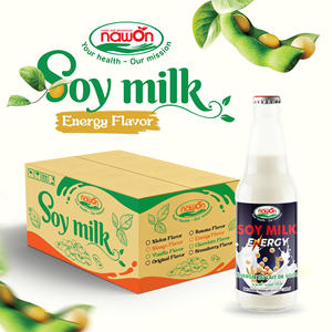 Nawon Soy <b>Milk</b> Energy Drinks 330ML Glass Bottled Soy Bean <b>Milk</b> Beverage Factory in Vietnam Wholesale Low MOQ Private Label OEM - Product Image 2