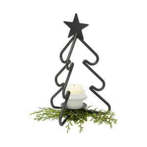 Porte-bougie décoratif moderne en fer forgé pour bougie chauffe-plat, motif étoile, pour table de Noël - Product Image 1