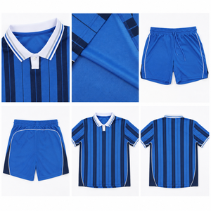 Camiseta Polo Personalizada con Rayas Azules para Hombre, Talla Grande, Manga Corta, Deportiva, Informal, Uniforme para Equipo, Proveedor Mayorista - Product Image 2