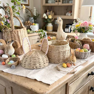 Cesta de Almacenamiento de Mimbre Ecológica con Diseño de Conejito para Habitación Infantil, Multifuncional, Tejida Naturalmente, Proveedor de Vietnam, Marca Sisu Handicraft - Product Image 4