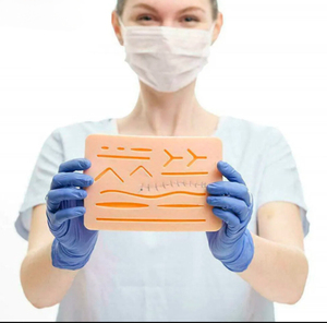 Kit d'entraînement aux sutures pour étudiants en médecine vétérinaire, instruments chirurgicaux en acier inoxydable, outils d'entraînement manuels pour les bases - Product Image 5