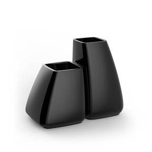 Juego de Macetas Modernas de Hierro para Jardín, Diseño Minimalista, Soporte Negro, Acabado Plateado, Patrón Circular - Product Image 3