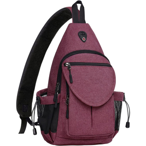 Sac bandoulière imperméable avec fermeture éclair sécurisée et options de personnalisation du logo - Product Image 1