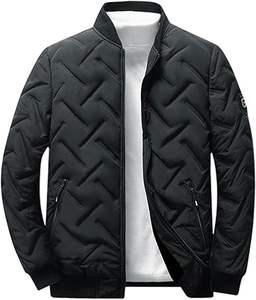 Meilleure veste d'hiver matelassée pour homme, de haute qualité, avec capuche, logo personnalisé sur le devant, chauffante, épaisse, respirante et confortable - Product Image 2