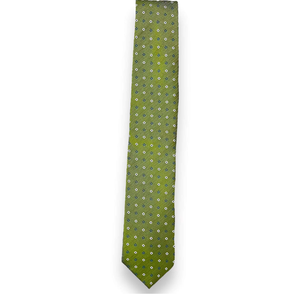 Corbata de Lujo Verde con Diseño Geométrico para Hombre |   Corbata de Diseño Premium, Tejida en Jacquard, Formal, para Negocios, Bodas, Fiestas, Accesorio de Regalo - Product Image 2