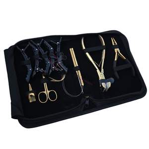 Kit de Instalación de Extensiones de Cabello, Alicates de Micro Anillos de 3 Orificios, Herramienta de Presión para Extensiones Adhesivas, Agujas de Gancho para Enhebrar, Set de Salón - Product Image 1