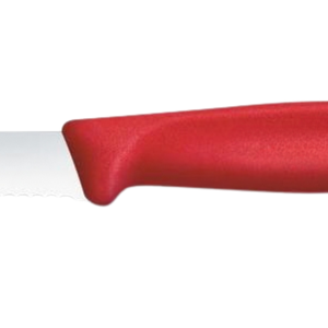 Couteaux utilitaires à lame dentelée avec manche rouge, en acier inoxydable, lame tranchante, couteaux de cuisine pour trancher les tomates, les fruits, les légumes, le pain - Product Image 5